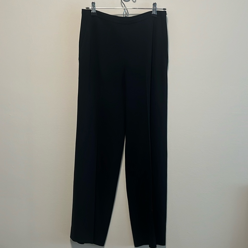 MAX MARA Women's Black Dress Pants Side Zip Straight Leg, Size 6